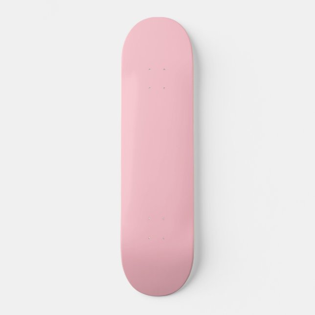 Skateboard rosa de color (Anverso)