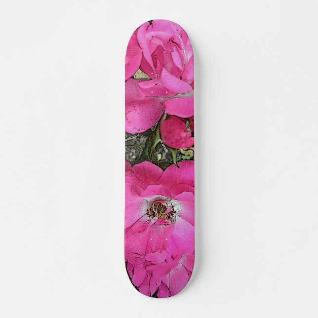 Skateboard Rosa de escalada rosa (Anverso )