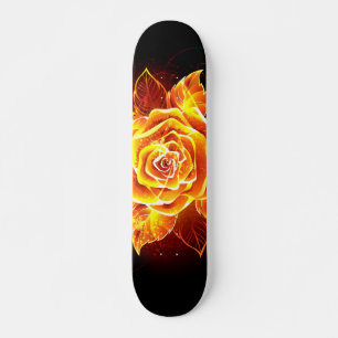 Skateboard Rosa de incendios en auge