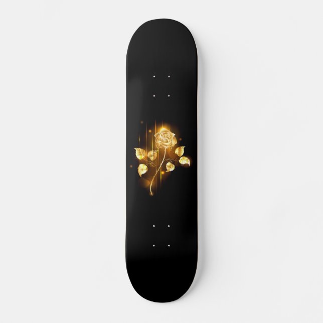 Skateboard Rosa de oro (rosa de oro) (Anverso)