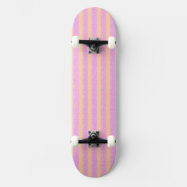 Skateboard Rosa Geométrico 