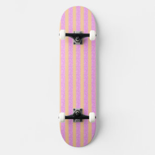 Skateboard Rosa Geométrico 
