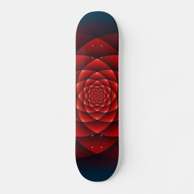 Skateboard Rosa Kaleidoscope rojo + tu idea (Anverso)