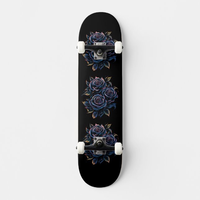 Skateboard Rosa Negra (Anverso)