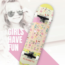 Rosa Pastel Femenino Kawaii Doodle
