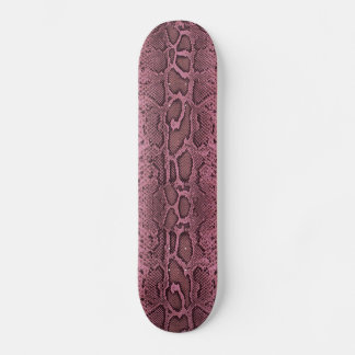 Skateboard rosa piel de serpiente