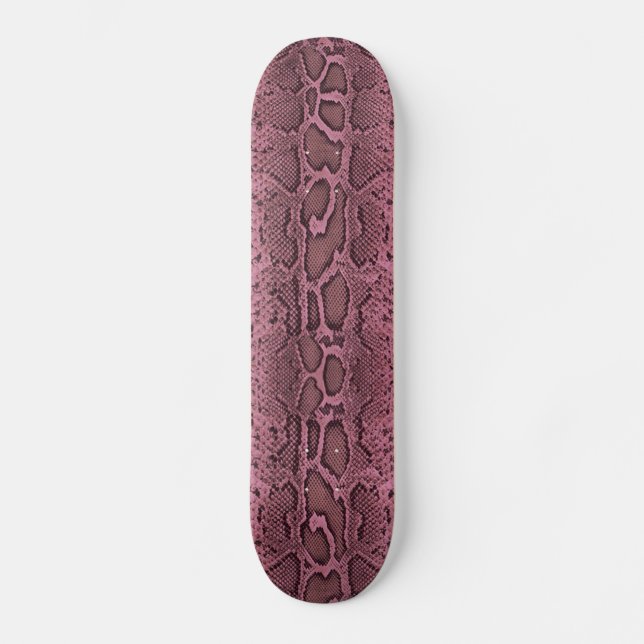 Skateboard rosa piel de serpiente (Anverso)