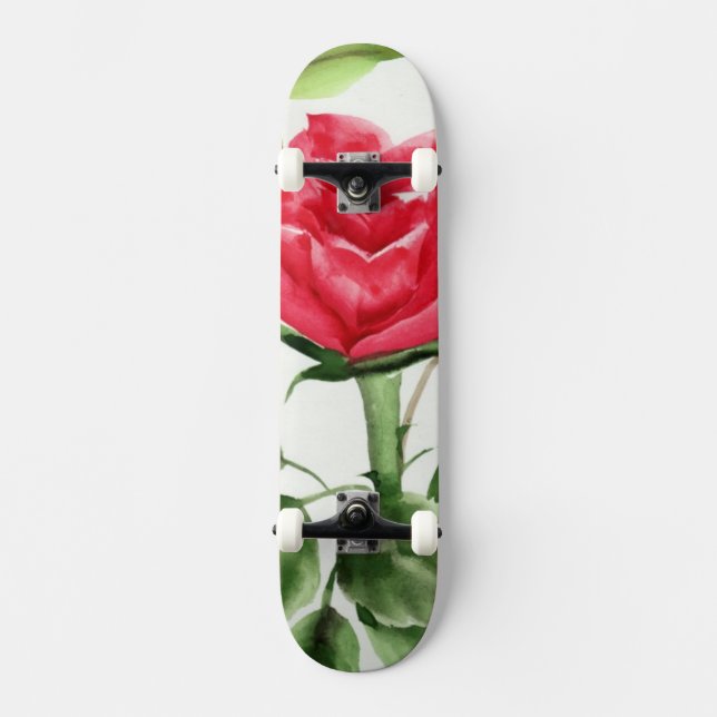 Skateboard Rosa rojo (Anverso)