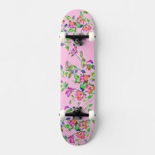 Skateboard Rosa rosa rosa rosa vintage - puntos de polka