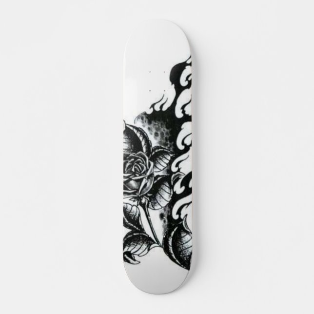 Skateboard Rosa-tatuaje (Anverso )