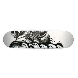 Skateboard Rosa-tatuaje