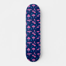 Skateboard Rosa y azul setas