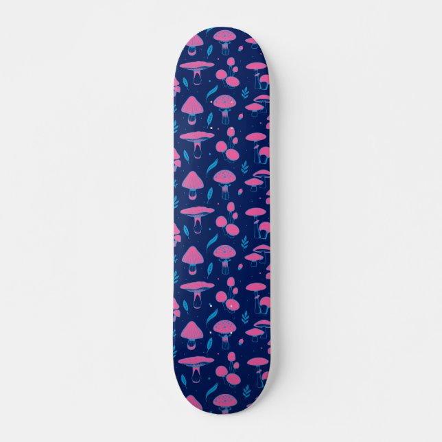 Skateboard Rosa y azul setas (Anverso )
