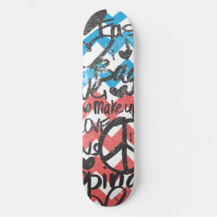 Skateboard Rosado-Aguamarina del zigzag