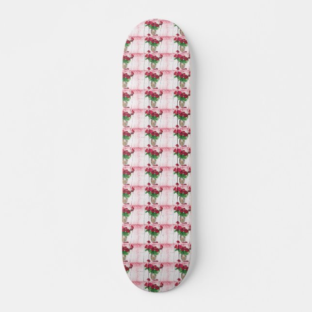 Skateboard rosas (Anverso )