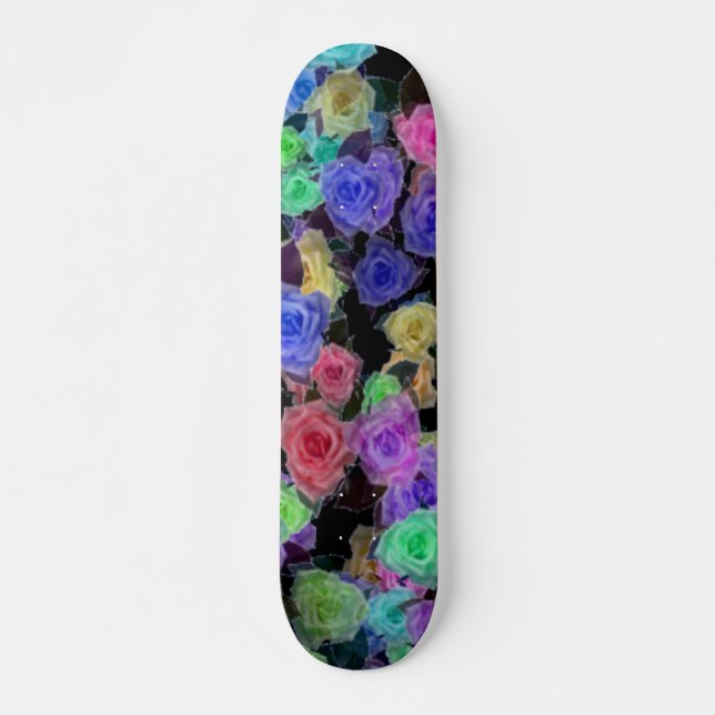 Skateboard Rosas (Anverso )