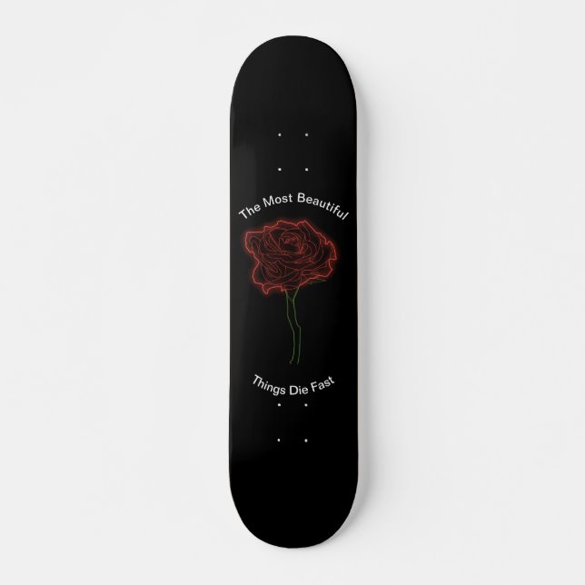 Skateboard Rosas (Anverso )