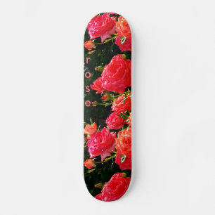 Skateboard Rosas de coral románticos