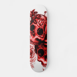 Skateboard Rosas de los cráneos n