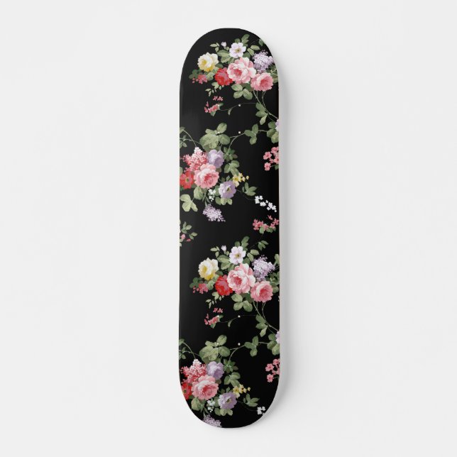 Skateboard Rosas de moda rosados femeninos elegantes del (Anverso )