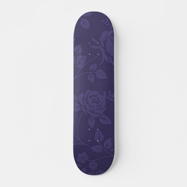 Skateboard Rosas morados (Anverso )