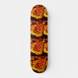 Skateboard Rosas naranjas, 7 tablero de patinaje de 3/4"