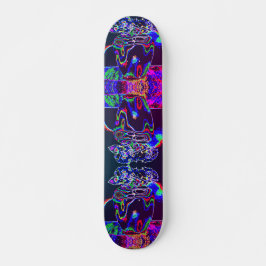 Skateboard Rosas Neon