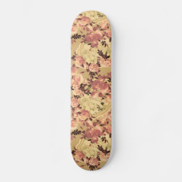 Skateboard Rosas y medallones de época