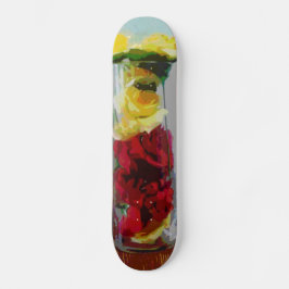 Skateboard Roses rojos