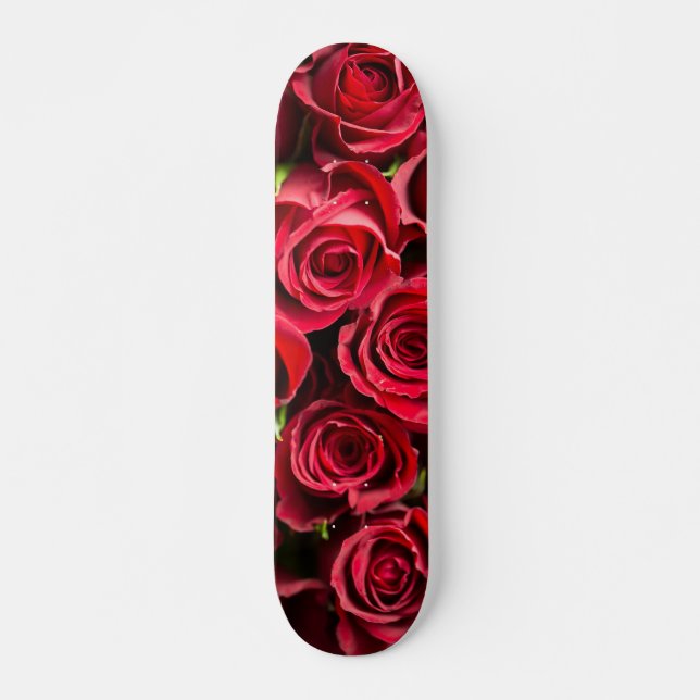 Skateboard Roses rojos (Anverso )