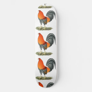 Skateboard Rostro Rojo Azul Gamecock