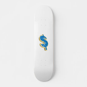 Skateboard Rótulo en dólares