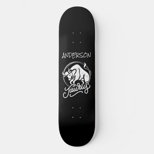 skateboard Rótulo Zodiac personalizado Logotipo de (Anverso)