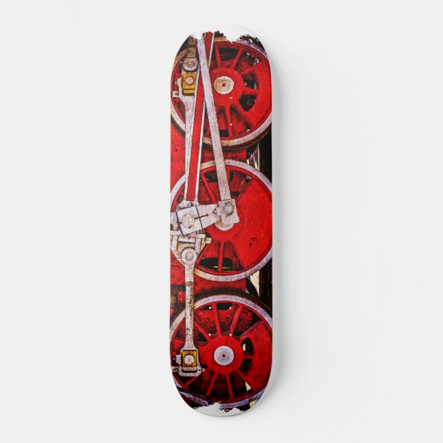 Skateboard Ruedas vintage de tren de vapor (Anverso)