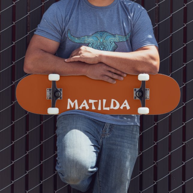Skateboard Rust Modern Name | Elegante Moda (Exterior 3)