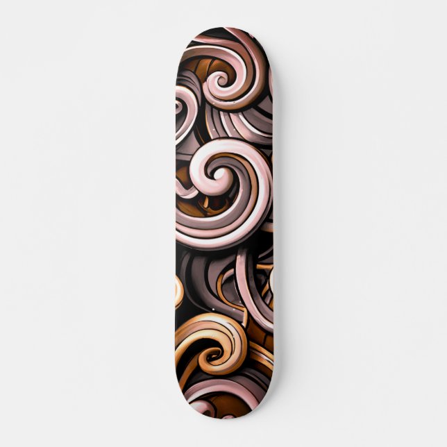 Skateboard Rústica energía fluye (Anverso )