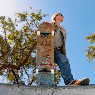 Skateboard Rusty, Verdigris, Grunge Steampunk Personalizado