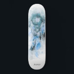 Skateboard *~* Sacro Boho Tribal Shamanic Dream Catcher<br><div class="desc">* Western BOHO American Watercolor Abstract Dream Catcher Journey con encantadoras plumas como símbolo chamánico para un diseño nativo americano de Healer espiritual Healer o BOHEMIAM. * . *** Los colores son en su mayoría DENIM profundo y AZUL DIFERENTE en BLANCO. Este espíritu basado en el esotérico popular boho creativo...</div>