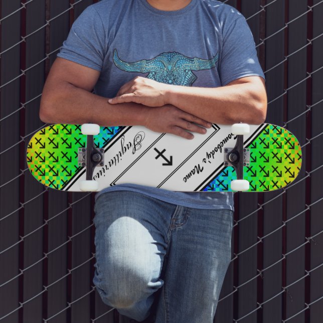 Skateboard Sagittarius Zodiac Symbol Standard de K Yoncich (Exterior 3)