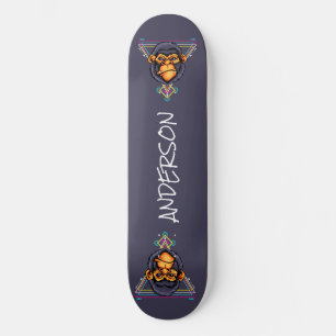 Skateboard Sagrado de cabeza de gorila enojada personalizada 