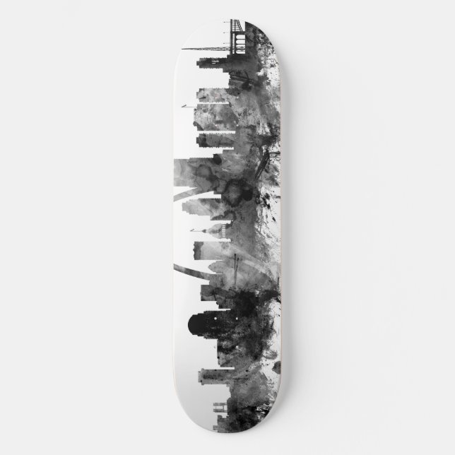 Skateboard Saint Louis Missouri Skyline Black White (Anverso)