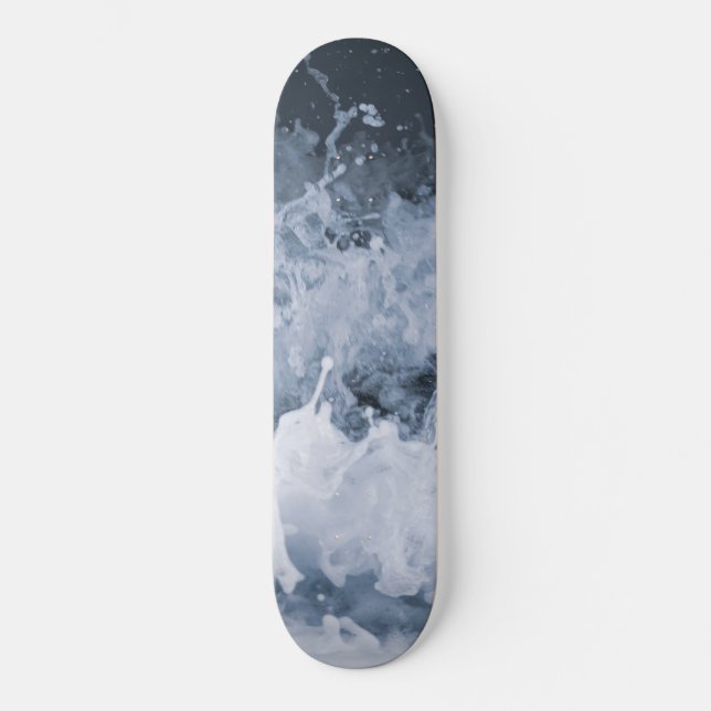 Skateboard Salpicadura de ola del océano primer plano 1 (Anverso)