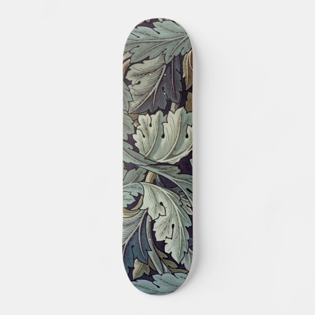 Skateboard Saltos de fondo de William Morris Acanthus (Anverso)