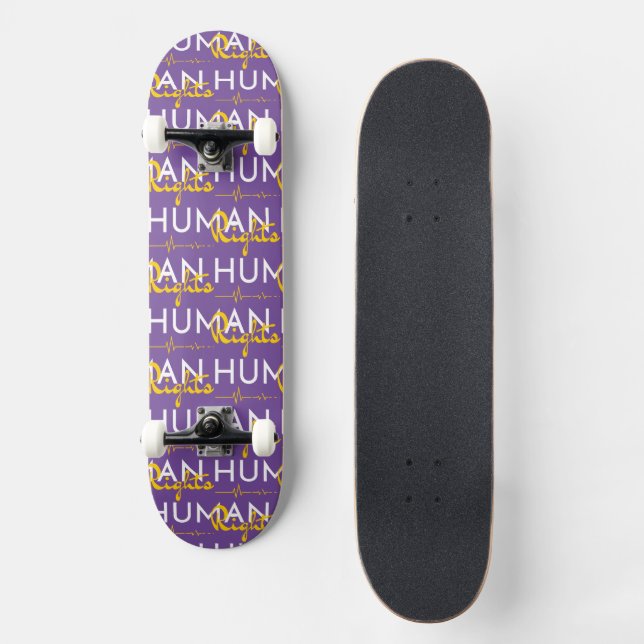 Skateboard Salvamento de los derechos humanos (Anverso)