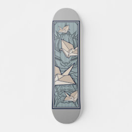Skateboard Samurai Japan Origami