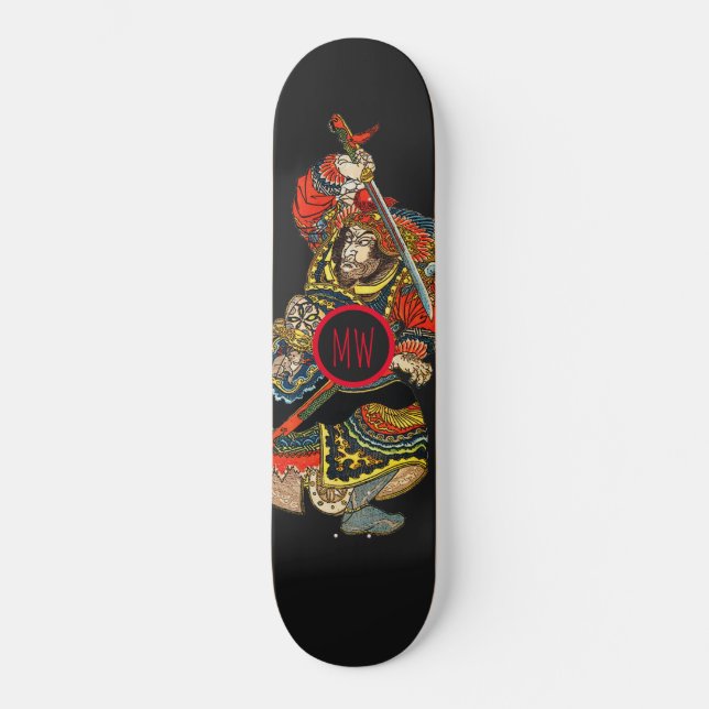 Skateboard Samurai personalizado (Anverso)