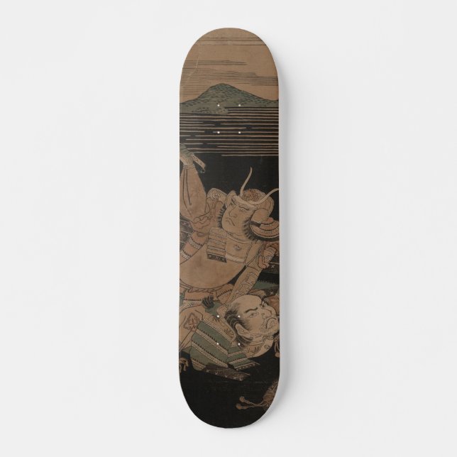 Skateboard Samurai que lucha en la noche circa 1770 (Anverso )