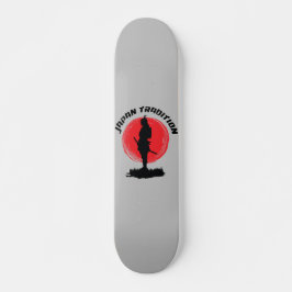 Skateboard Samurai Shogun Guerrero tradición japonesa