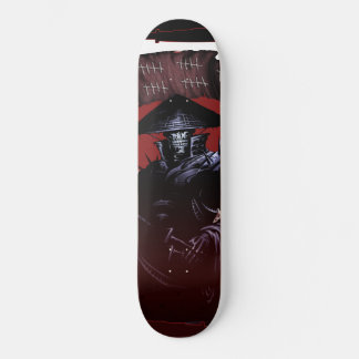 Skateboard Samurai Skull