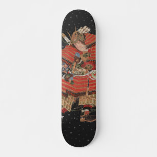 Skateboard Samurai Warrior Vintage Japanese Art